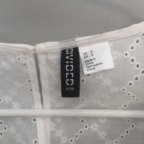 h&m white lace blouse - Picture 4 of 4